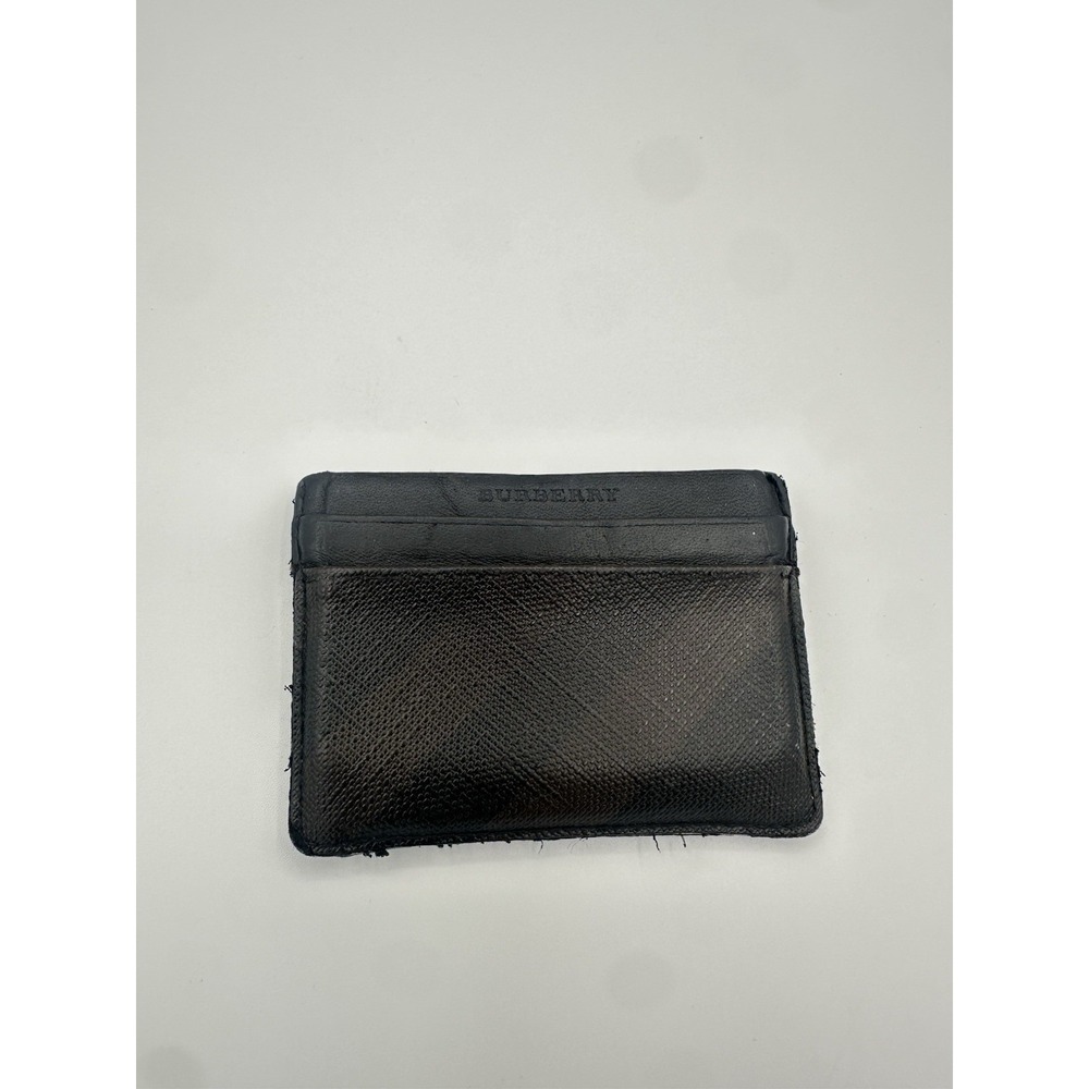 Burberry‎ check-pattern clip card holder / wallet